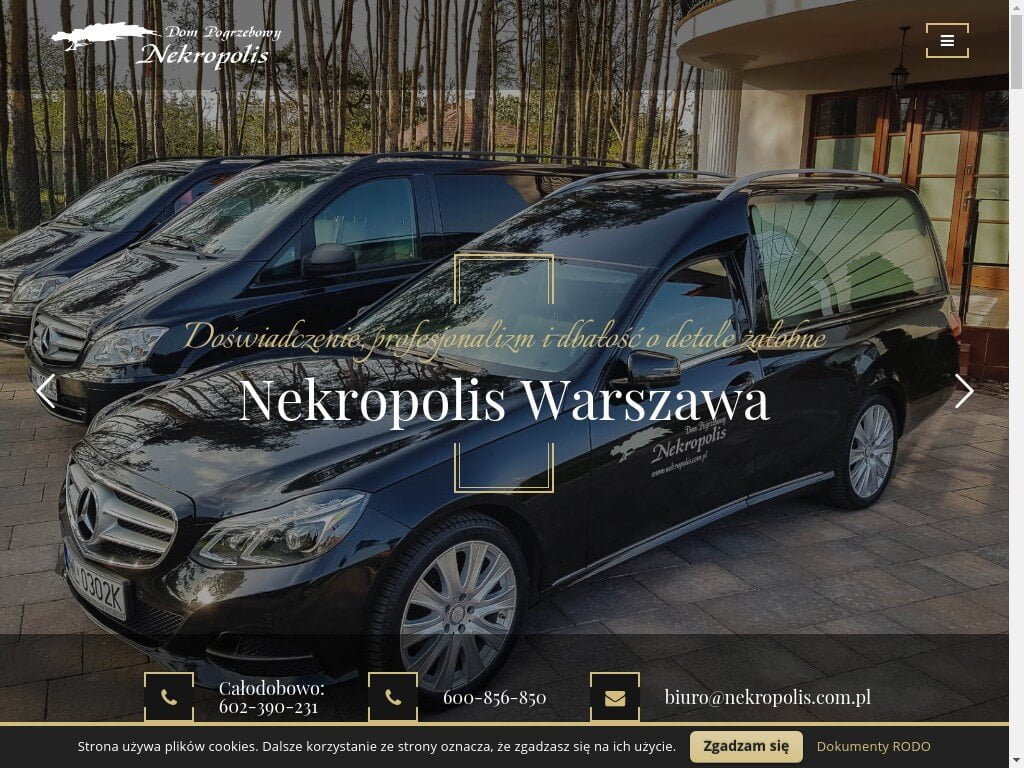 Zakład Pogrzebowy Warszawa Bielany, Żoliborz - Usługi pogrzebowe NEKROPOLIS